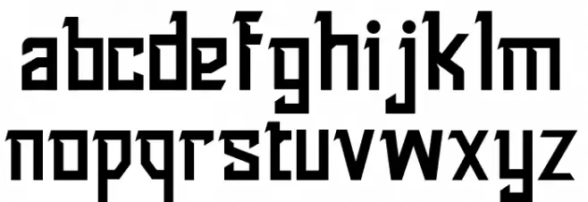 Warlock Font LOWERCASE