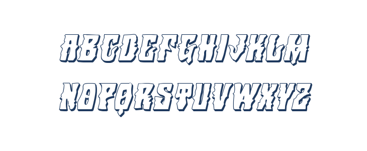 Warlock's Ale 3D Italic Lowercase