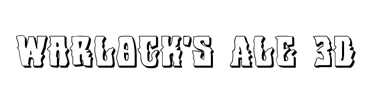 Warlock's Ale 3D Font
