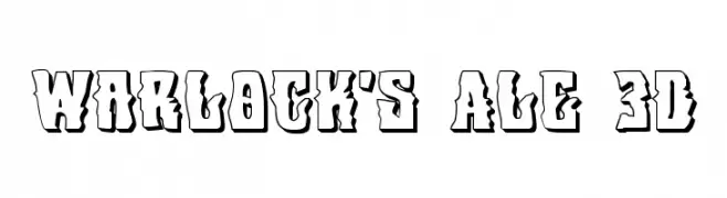 Warlock's Ale 3D  フリーフォントのダウンロード