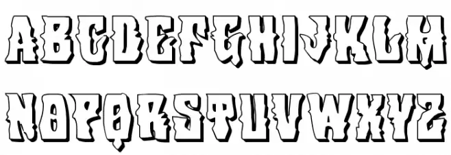 Warlock's Ale 3D Schriftart Groß
