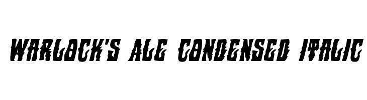 Warlock's Ale Condensed Italic  免费字体下载