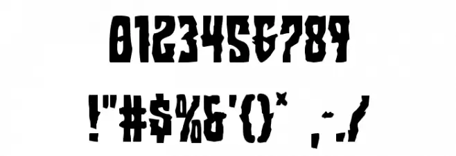 Warlock's Ale Condensed Font OTHER CHARS
