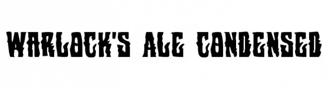 Warlock's Ale Condensed  フリーフォントのダウンロード
