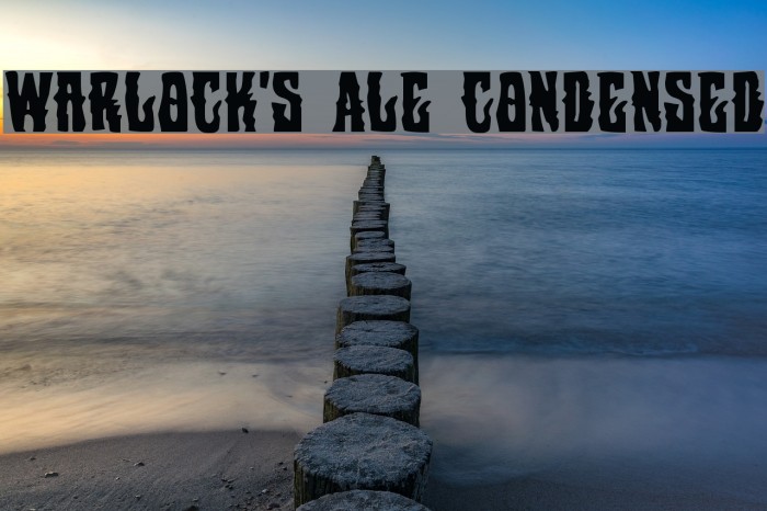 Warlock's Ale Condensed Font examples