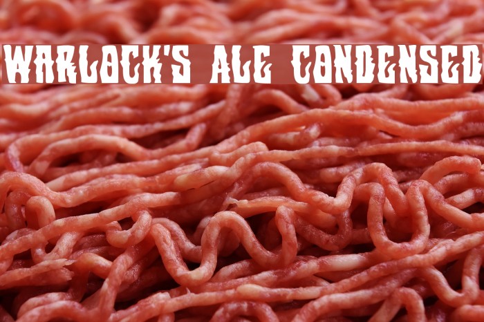 Warlock's Ale Condensed Font examples