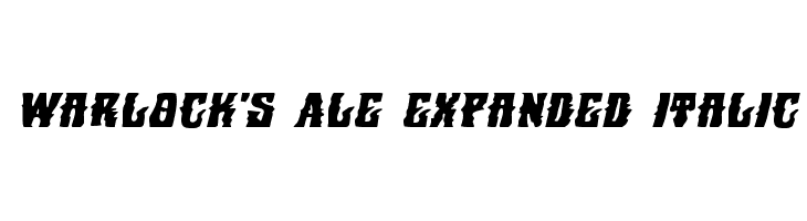 Warlock's Ale Expanded Italic  नि: शुल्क फ़ॉन्ट्स डाउनलोड