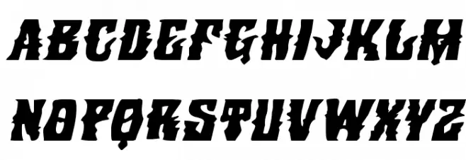 Warlock's Ale Expanded Italic Fuentes MAYÚSCULAS