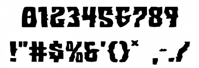 Warlock's Ale Expanded Font OTHER CHARS