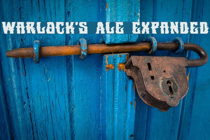Warlock's Ale Expanded Font examples