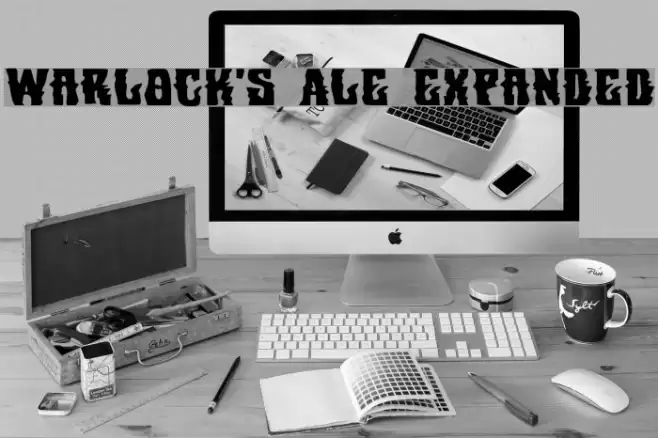 Warlock's Ale Expanded Font examples