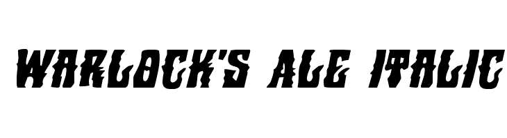 Warlock's Ale Italic  baixar fontes gratis
