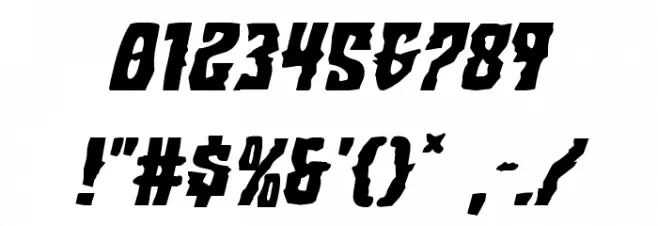 Warlock's Ale Italic Font OTHER CHARS