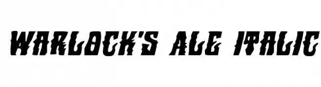 Warlock's Ale Italic  フリーフォントのダウンロード
