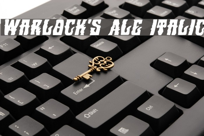 Warlock's Ale Italic Font examples