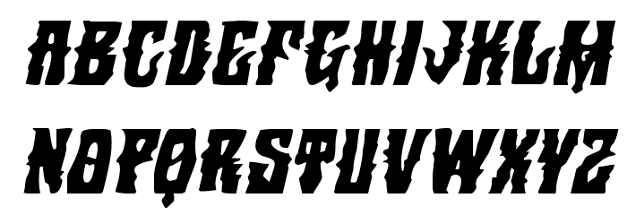 Warlock's Ale Italic Font LOWERCASE