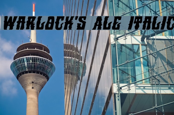 Warlock's Ale Italic Example 1