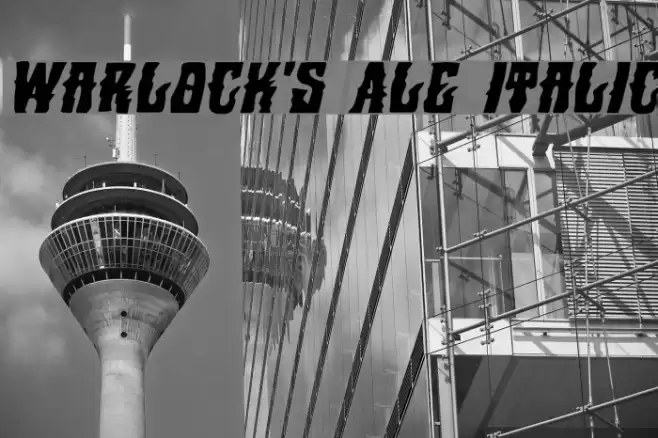 Warlock's Ale Italic Font examples