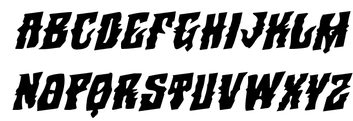 Warlock's Ale Rotalic Font LOWERCASE
