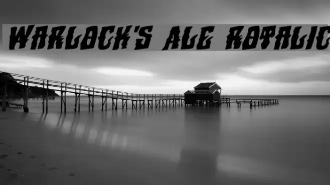Warlock's Ale Rotalic Font examples