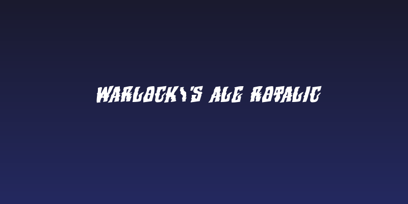 Warlock's Ale Rotalic Social Header