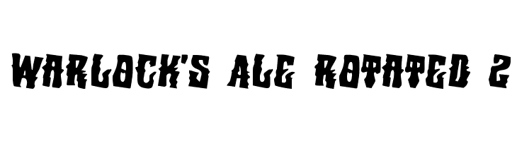 Warlock's Ale Rotated 2  Free Fonts Download