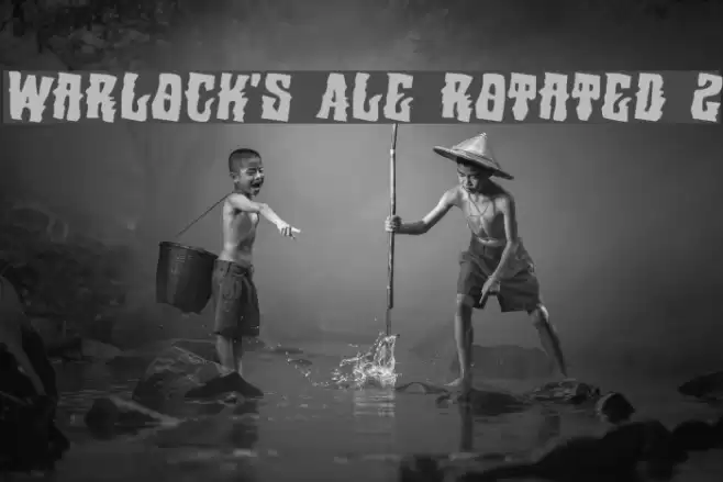 Warlock's Ale Rotated 2 Font examples