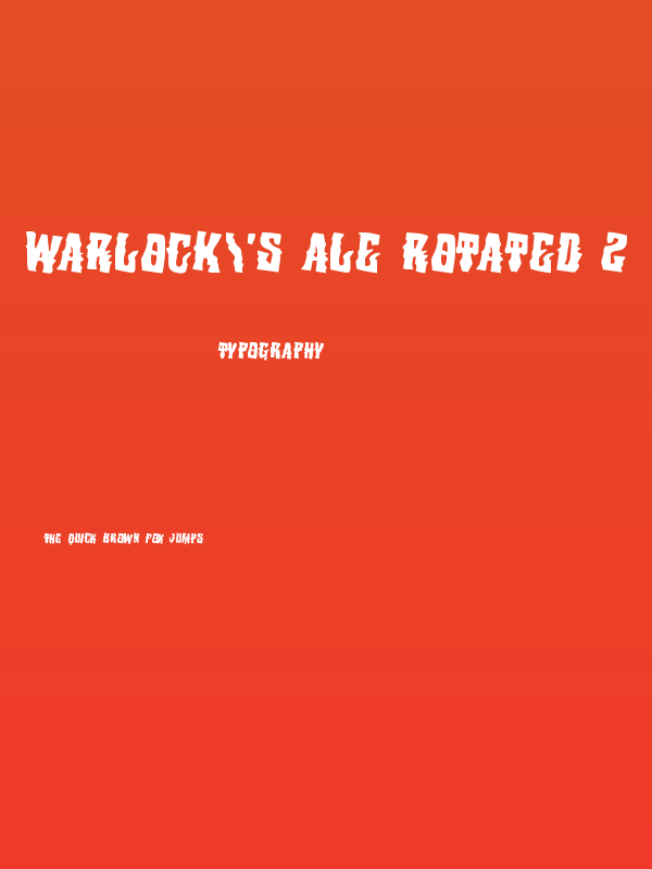 Warlock's Ale Rotated 2 Poster
