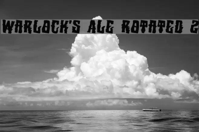 Warlock's Ale Rotated 2 Font examples