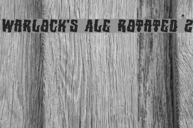 Warlock's Ale Rotated 2 Font examples