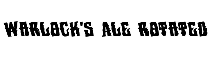 Warlock's Ale Rotated Font