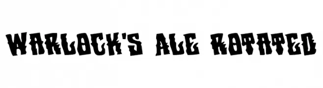 Warlock's Ale Rotated  フリーフォントのダウンロード