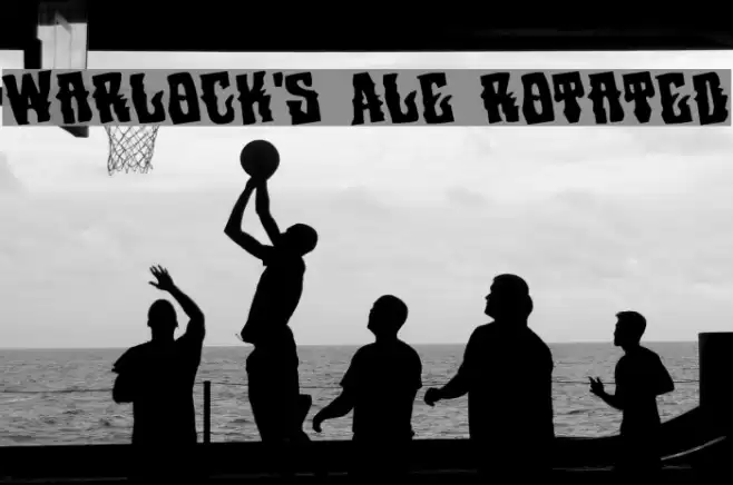 Warlock's Ale Rotated Font examples