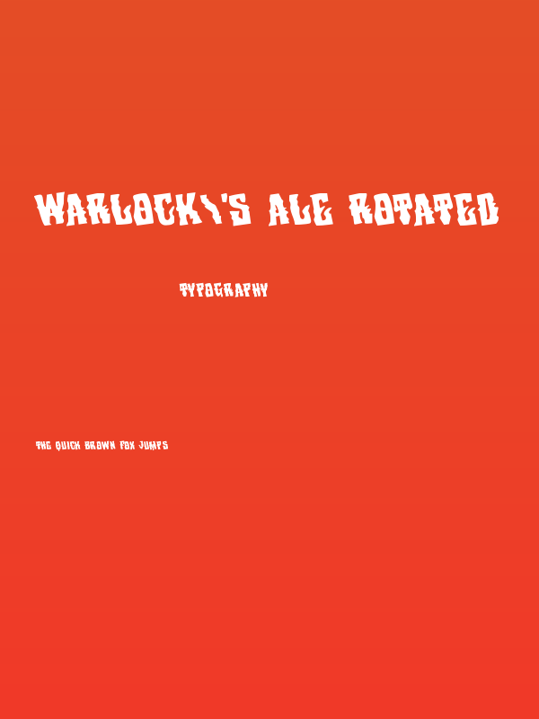Warlock's Ale Rotated Poster