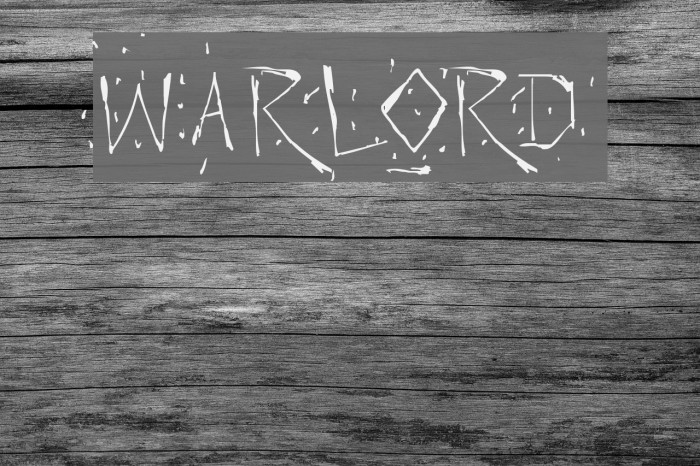 Warlord Font examples