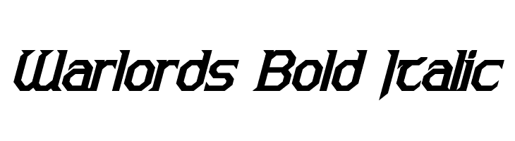 Warlords Bold Italic  font caratteri gratis