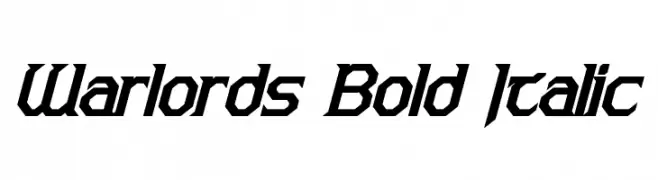 Warlords Bold Italic  Fuentes Gratis Descargar
