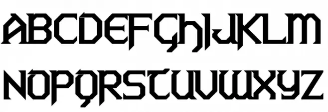 Warlords Bold Font Litere mari