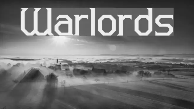 Warlords Font examples