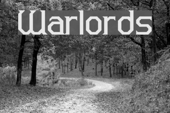 Warlords Font examples