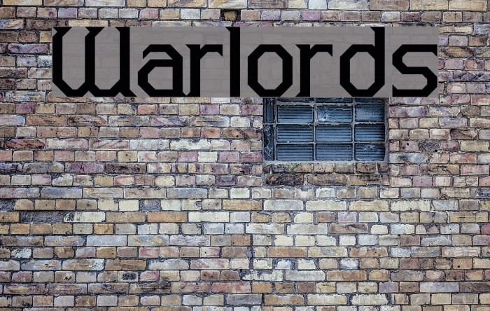 Warlords Schriftart examples