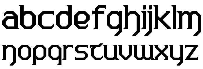 Warlords Schriftart Kleinbuchstaben