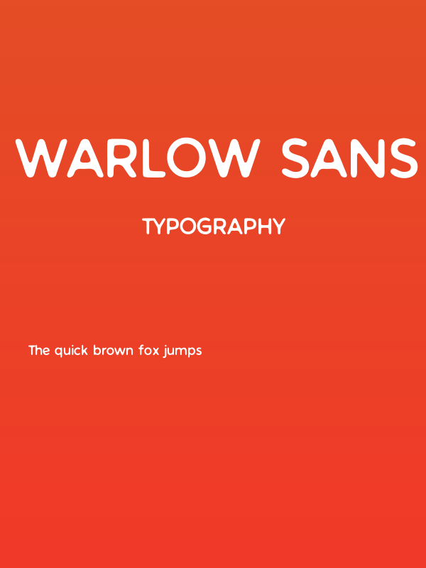 Warlow Sans Poster