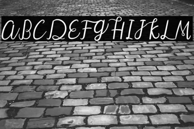 Warm Snow Font examples