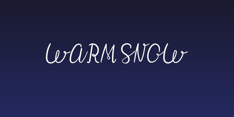 Warm Snow Social Header