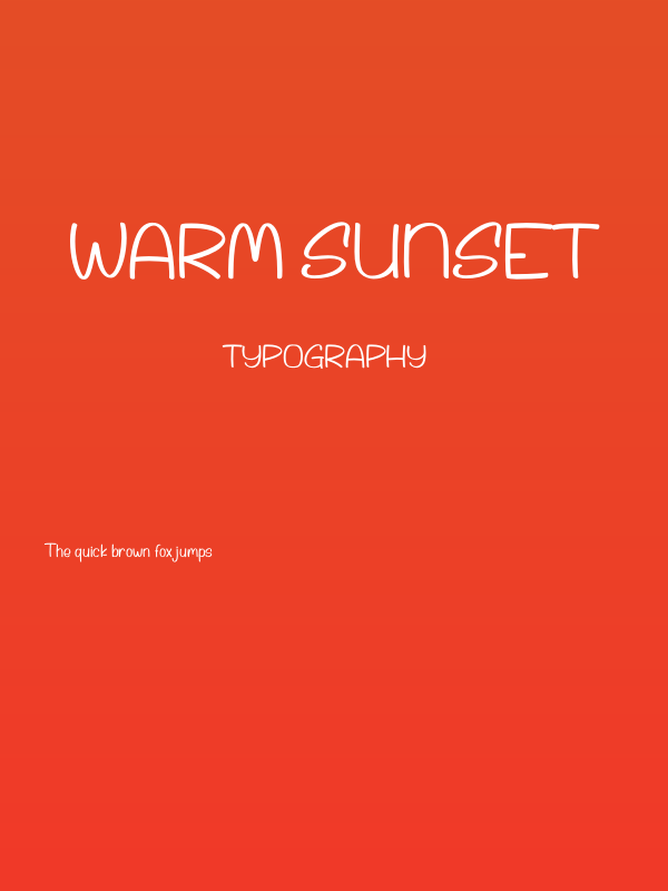 Warm Sunset Poster