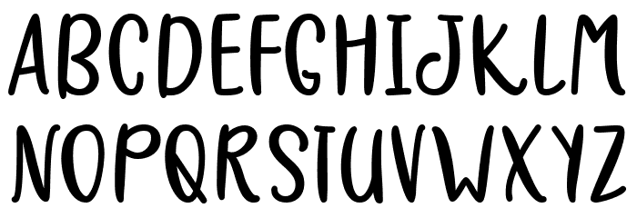 Warm Winter Cuddles Font LOWERCASE