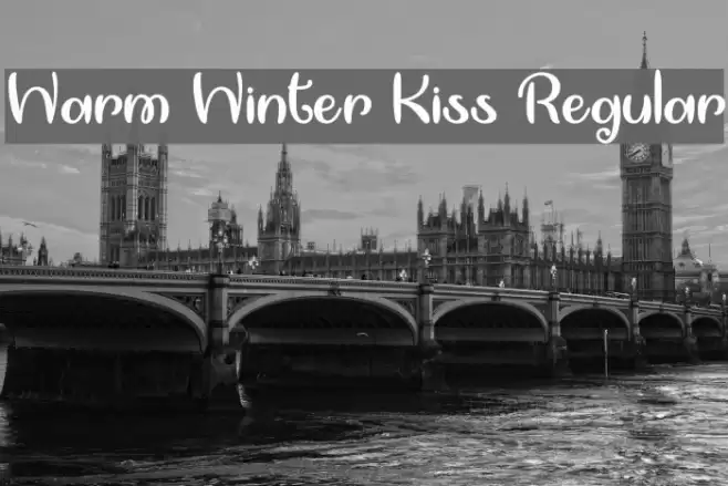 Warm Winter Kiss Regular Font examples