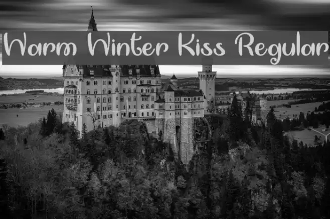 Warm Winter Kiss Regular Font examples