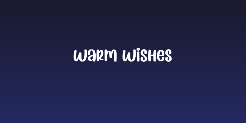 Warm Wishes Social Header